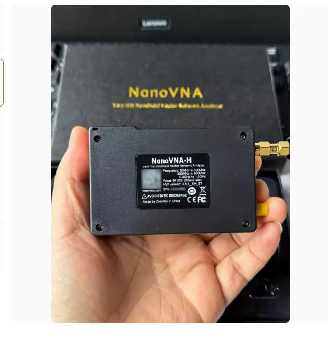 NanoVNA-H Vector Network Antenna Analyzer 10KHz-1.5GHz MF HF VHF UHF W/ Shell SD Card Slot Supprt 32G Digital Nano VNA-H Tester