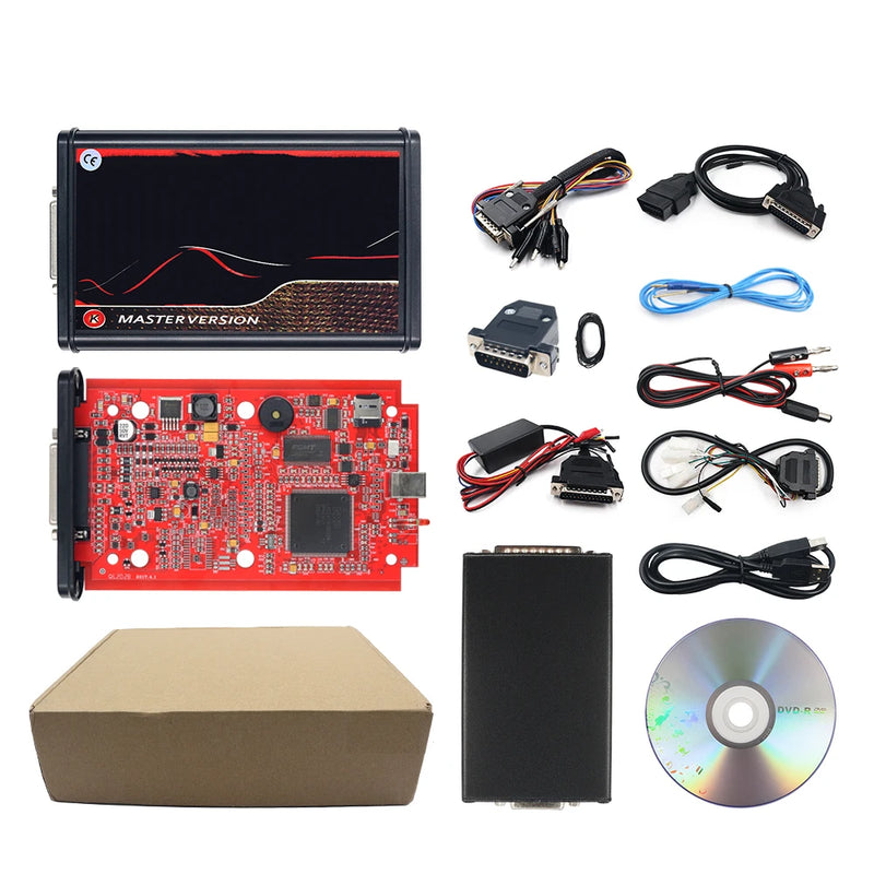 Newest Online V2.80 EU Red KESS V5.017 OBD2 Manager Tuning LED KTAG V7.020 4 LED V2 5.017 BDM Frame V2.25 ECU Programmer