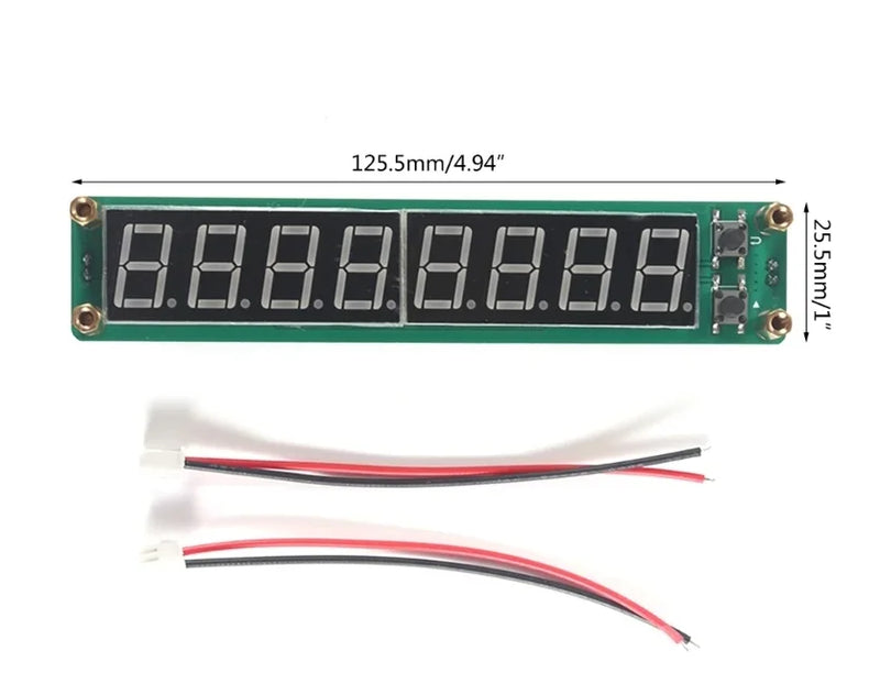 PLJ-8LED 0.1 to 60MHz 20MHz to 2400MHZ 2.4GHz RF Signal Frequency Counter Cymometer Meter Tester