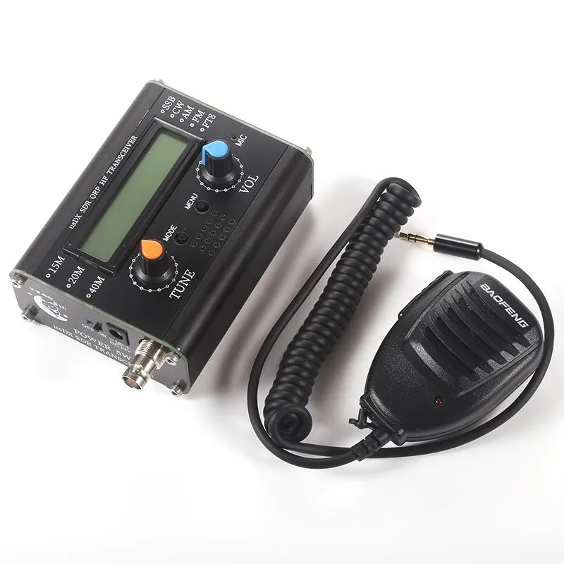 R1.02W 5W uSDX 40m 15m 20m 3 Band SDR All Mode USB, LSB, CW, HF SSB QRP Transceiver QCX-SSB with Microphone