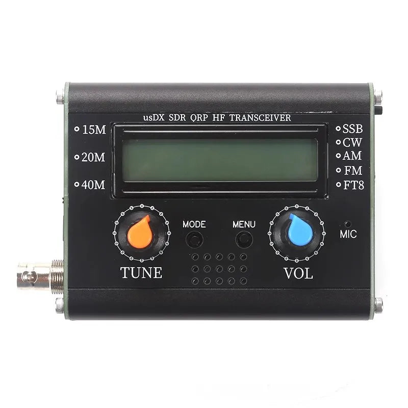 R1.02W 5W uSDX 40m 15m 20m 3 Band SDR All Mode USB, LSB, CW, HF SSB QRP Transceiver QCX-SSB with Microphone