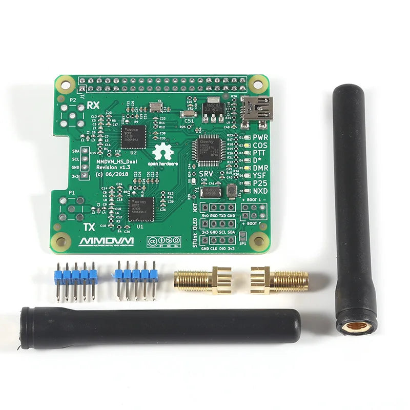 MMDVM Duplex Hotspot Board  Support DMR P25 D Star Mini Relay Module Support UHF VHF for Raspberry Pi