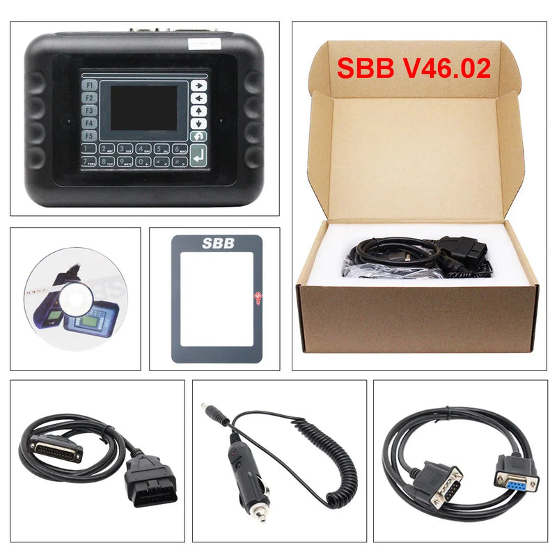 SBB PRO2 V46.02 V48.99 Key Programmer Car Diagnostic Auto Tool Support Multi Brand Cars