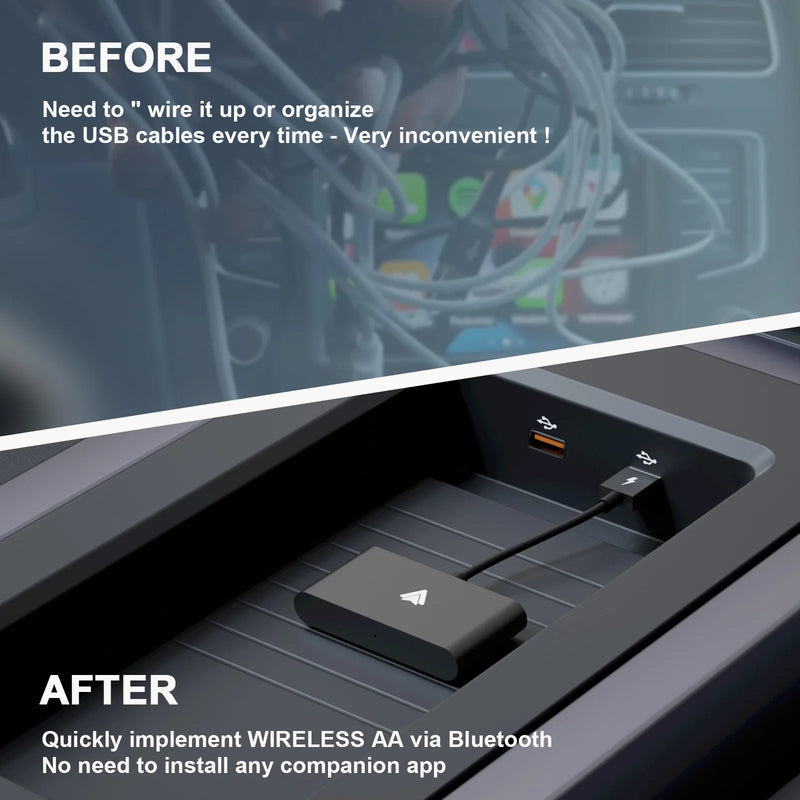 Wired CarPlay to Wireless USB Connection For Android/Apple Carplay Box Dongle Plug And Play USB Connection Auto Car Apapter