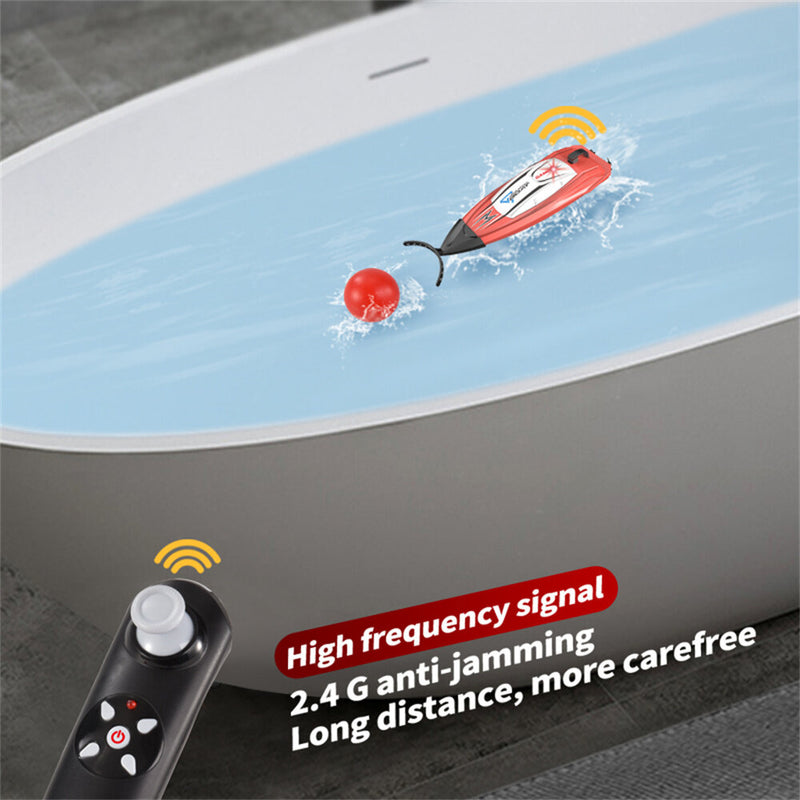 HC 804 2.4G Mini Remote Control High Speed RC Boat LED Light Palm Summer Waterproof Toy Dual Motors Pool Lakes Vehicles Models