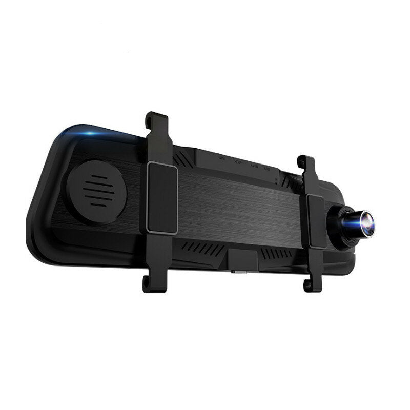 904 10 Inch 1080P Rearview Mirror Dash Cam 2.5D IPS Touch Screen Night Vision G-sensor 24H Parking Monitor