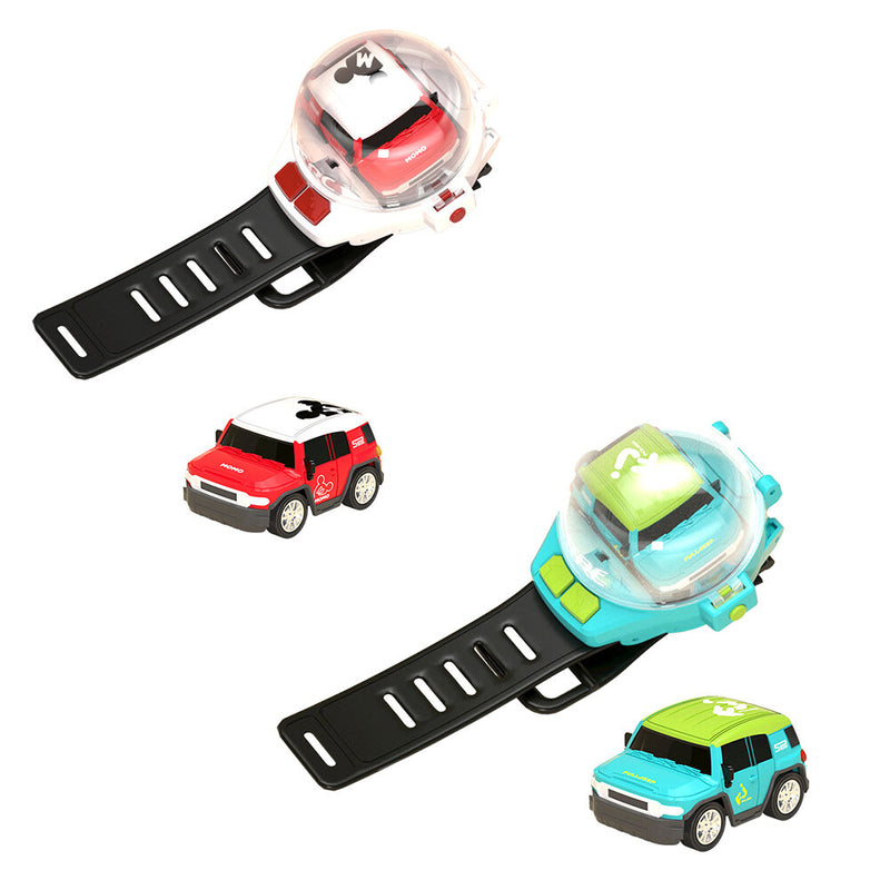 4DRC NEW C17 Mini Watch RC Control Car Hot Sales Children's Cute Cartoon Electric Car Small Cool Colorful Lights Vehicle Kid Toy Gift