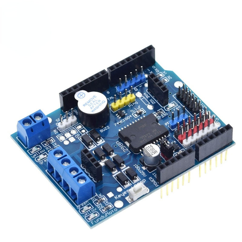 L298P PWM Speed Controller Dual High-Power H-bridge Driver Bluetooth Interface L298P Motor Shield Board for Arduino