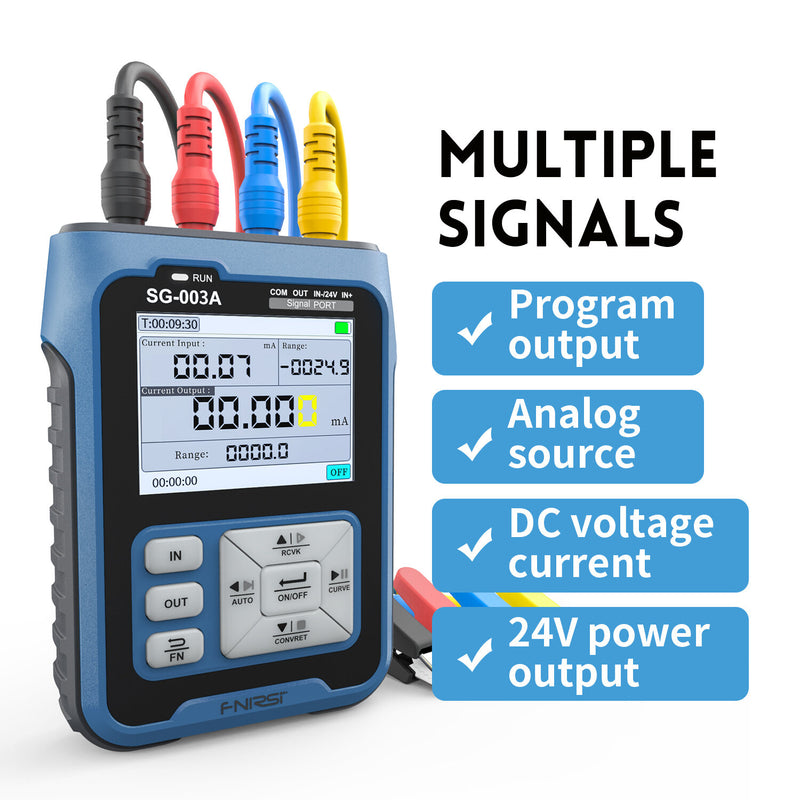 FNIRSI SG-003A 0-10V Adjustable Current Voltage Simulator 4-20mA Signal Generator Sources Transmitter Calibrator Transmitte