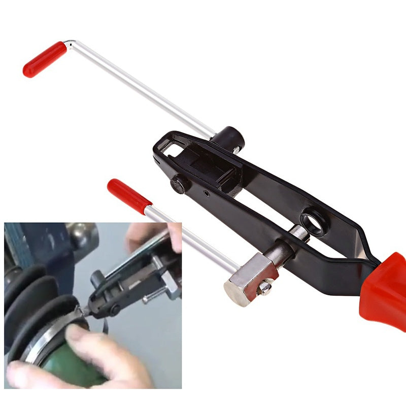 Automotive CV Joint Boot Clamp Crimper Tool with Cutter