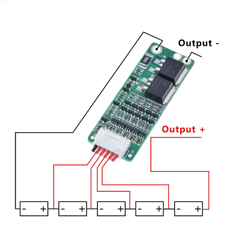 BAISHUN 5S 15A Li-ion Lithium Battery BMS 18650 Charger Protection Board 18V 21V Cell Protection Circuit