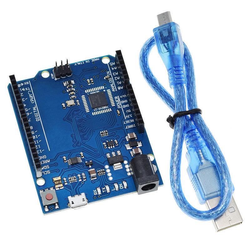 Leonardo R3 Microcontroller Atmega32u4 Development Board with USB Cable Compatible for Arduino DIY Starter Kit