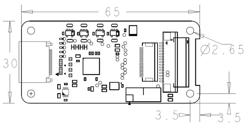 Standard Interface To CSI-2 TC358743XBG HDMI Compatible Adapter + PI KVM Io Board for Raspberry Pi Pikvm Zero 2w Pi4