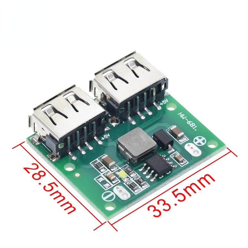 9V 12V 24V To 5V DC-DC Step Down Charger Power Module Dual USB Output Buck Voltage Board 3A Car Charge Charging Regulator 6-26V