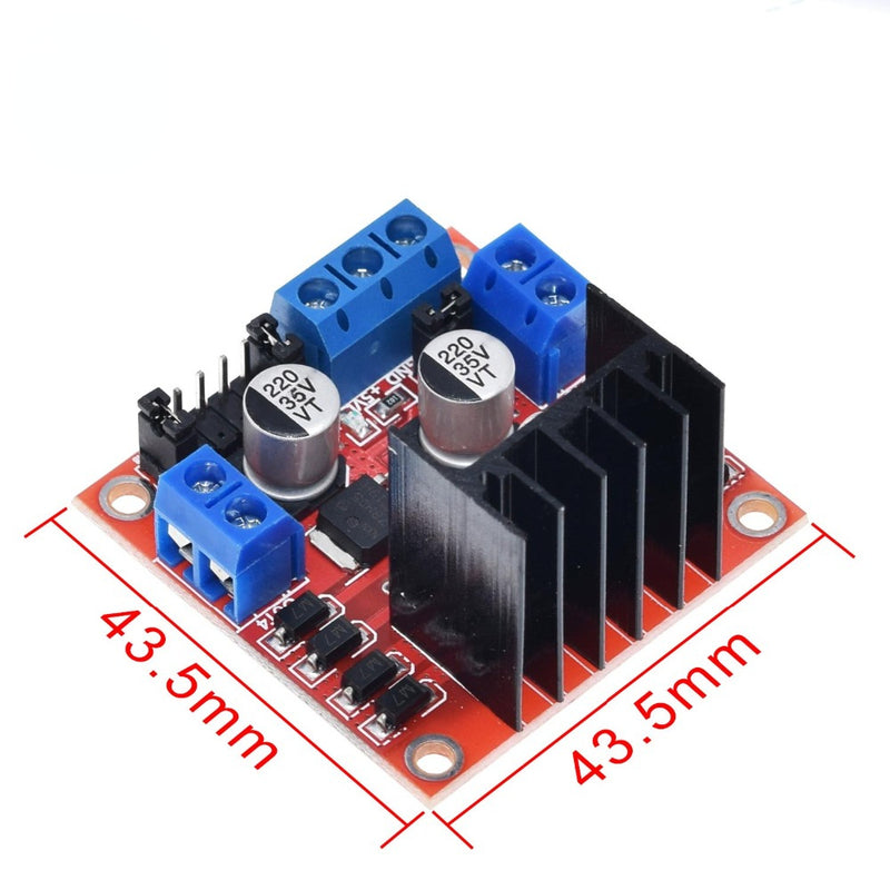 Dual H Bridge DC Stepper Motor Drive Controller Board Module L298N for Arduino Smart Car Robot