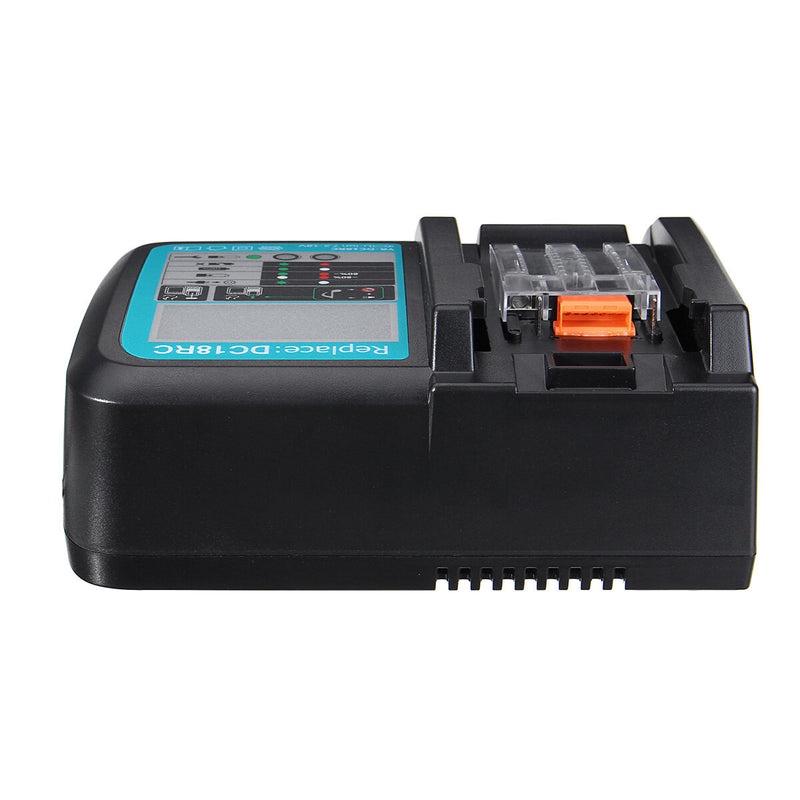 DC18RC Fast Lithium-Ion USB Battery Charger LED Display BL1830 BL1840 BL1850 for 14.4V 18V MakIta Battery