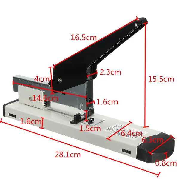 Heavy Duty Metal Stapler Bookbinding Stapling 120Sheet Capacity for Office Home