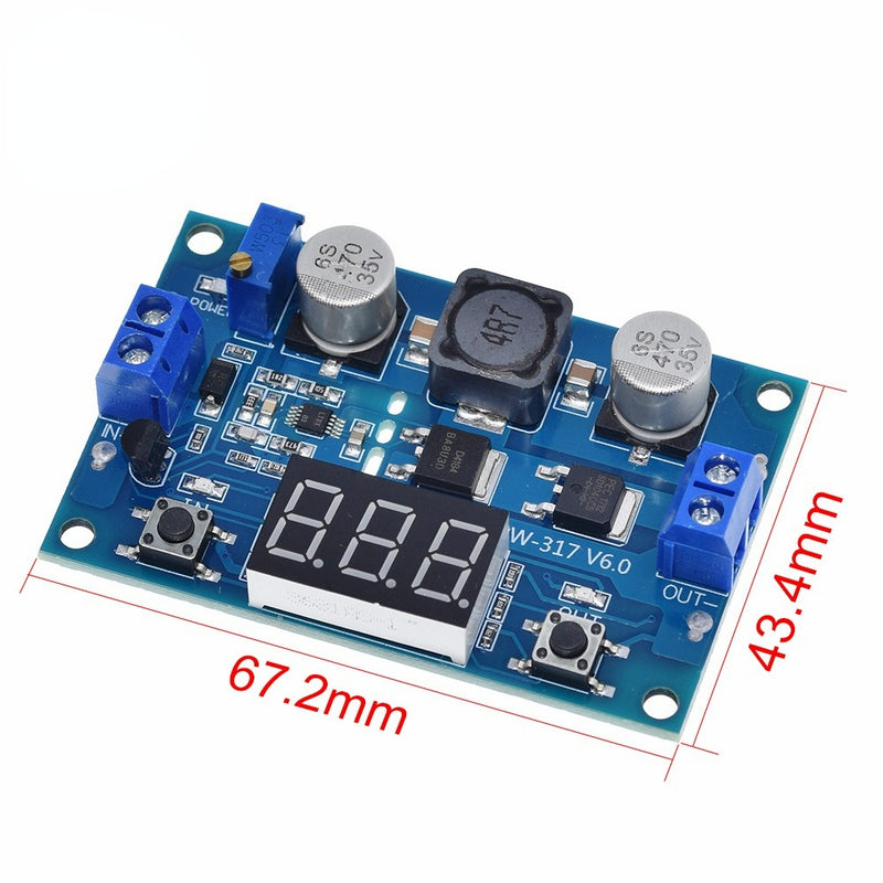 DC DC-DC 3~35V To 3.5~35V LTC1871 Booster Step Up Step-Up Module Converter Regulated Power Supply+VoltMeter