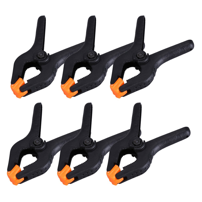 6pcs/lot 3inch A-type Plastic Nylon Adjustable Clamps for Woodworking Wood Working Tools Spring Clamp Clips Outillage