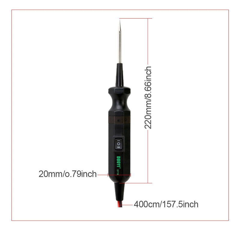 DUOYI DY18 Car Circuit Tester Power Probe Automotive Diagnostic Tool 12V 24V Electrical Current Voltage Integrated Power Scanner