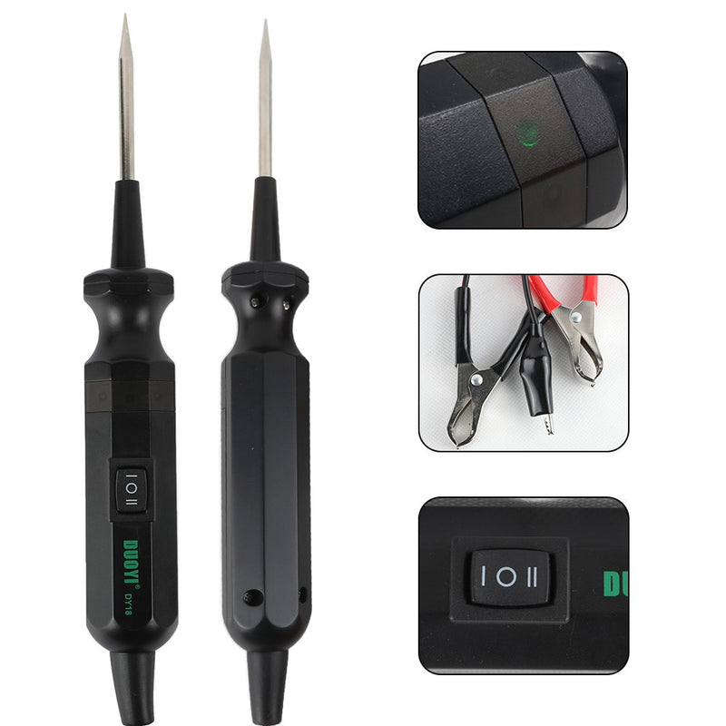 DUOYI DY18 Car Circuit Tester Power Probe  12V 24V Electrical Current Track Locate Short Circuits Bad Ground Contacts