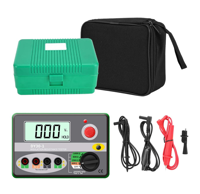 DUOYI DY30-1 Digital Insulation Resistance Tester Meter 2000M 0hm 250V 500V 1000V Megohmmeter Voltmeter Car Circuit Test Repair