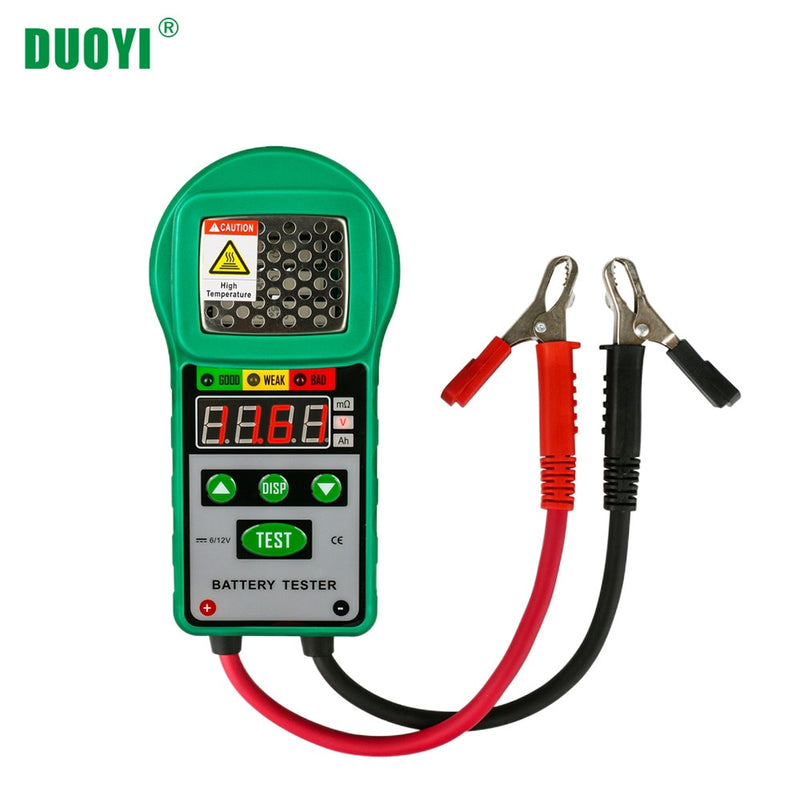 DUOYI DY225 Car Battery Tester Analyzer 6V 12V DC  Automotive Resistance Test Auto for Electric Battery Energy Storage Marine