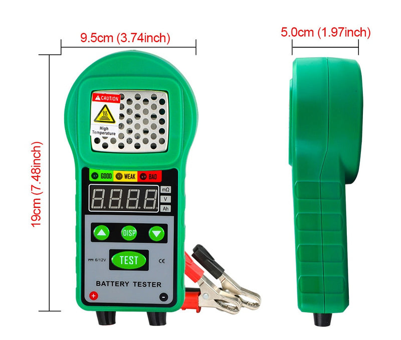 DUOYI DY225 Car Battery Tester Analyzer 6V 12V DC  Automotive Resistance Test Auto for Electric Battery Energy Storage Marine